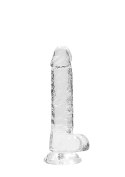 7"" / 18 cm Realistic Dildo With Balls - Transparent RealRock 7"" / 18 cm Realistic Dildo With Balls - Transparent RealRock
