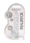 7"" / 18 cm Realistic Dildo With Balls - Transparent RealRock 7"" / 18 cm Realistic Dildo With Balls - Transparent RealRock