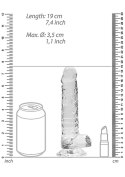 7"" / 18 cm Realistic Dildo With Balls - Transparent RealRock 7"" / 18 cm Realistic Dildo With Balls - Transparent RealRock