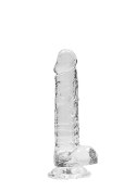 7"" / 18 cm Realistic Dildo With Balls - Transparent RealRock 7"" / 18 cm Realistic Dildo With Balls - Transparent RealRock