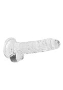 7"" / 18 cm Realistic Dildo With Balls - Transparent RealRock 7"" / 18 cm Realistic Dildo With Balls - Transparent RealRock