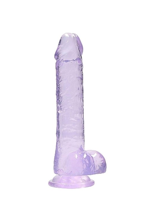 8"" / 20 cm Realistic Dildo With Balls - Purple RealRock 8"" / 20 cm Realistic Dildo With Balls - Purple RealRock