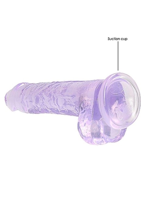8"" / 20 cm Realistic Dildo With Balls - Purple RealRock 8"" / 20 cm Realistic Dildo With Balls - Purple RealRock
