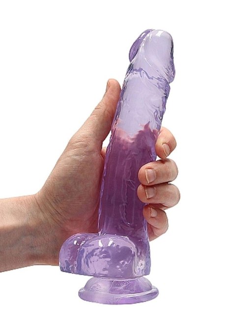 8"" / 20 cm Realistic Dildo With Balls - Purple RealRock 8"" / 20 cm Realistic Dildo With Balls - Purple RealRock