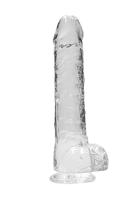 9"" / 23 cm Realistic Dildo With Balls - Transparent RealRock 9"" / 23 cm Realistic Dildo With Balls - Transparent RealRock