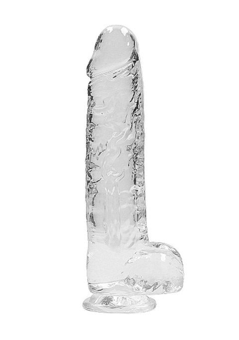 9"" / 23 cm Realistic Dildo With Balls - Transparent RealRock 9"" / 23 cm Realistic Dildo With Balls - Transparent RealRock