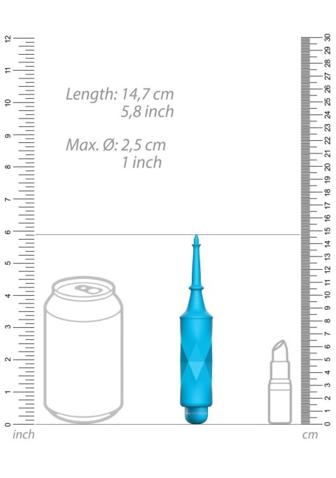 Circe - ABS Bullet With Sleeve - 10-Speeds - Turqiose Luminous Circe - ABS Bullet With Sleeve - 10-Speeds - Turqiose Luminous