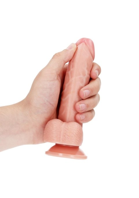 Curved Realistic Dildo Balls Suction Cup - 6""""/ 15,5 cm RealRock Curved Realistic Dildo Balls Suction Cup - 6""""/ 15,5 cm RealRock