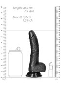 Curved Realistic Dildo Balls Suction Cup - 7""""/ 18 cm RealRock Curved Realistic Dildo Balls Suction Cup - 7""""/ 18 cm RealRock