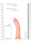Curved Realistic Dildo with Suction Cup - 6""""/ 15,5 cm RealRock Curved Realistic Dildo with Suction Cup - 6""""/ 15,5 cm RealRock