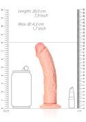 Curved Realistic Dildo with Suction Cup - 7""""/ 18 cm RealRock Curved Realistic Dildo with Suction Cup - 7""""/ 18 cm RealRock
