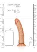 Curved Realistic Dildo with Suction Cup - 7""""/ 18 cm RealRock Curved Realistic Dildo with Suction Cup - 7""""/ 18 cm RealRock