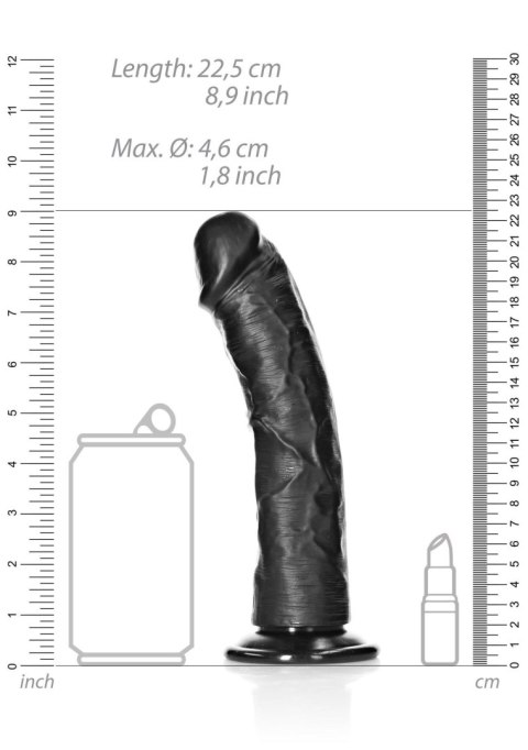 Curved Realistic Dildo with Suction Cup - 8""""/ 20,5 cm RealRock Curved Realistic Dildo with Suction Cup - 8""""/ 20,5 cm RealRock