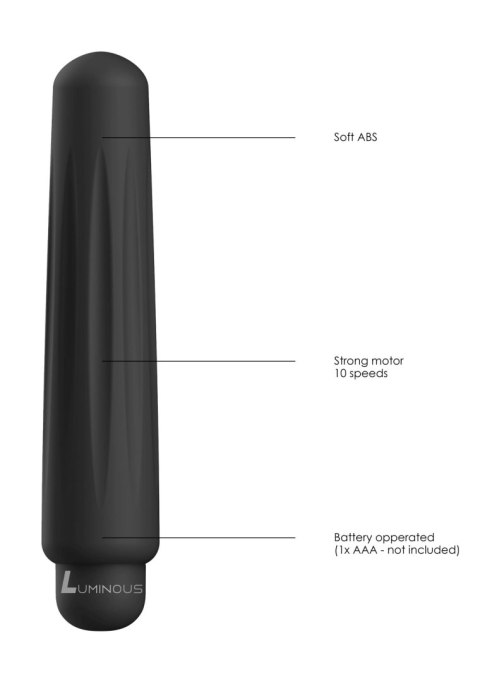 Delia - ABS Bullet With Sleeve - 10-Speeds - Black Luminous Delia - ABS Bullet With Sleeve - 10-Speeds - Black Luminous