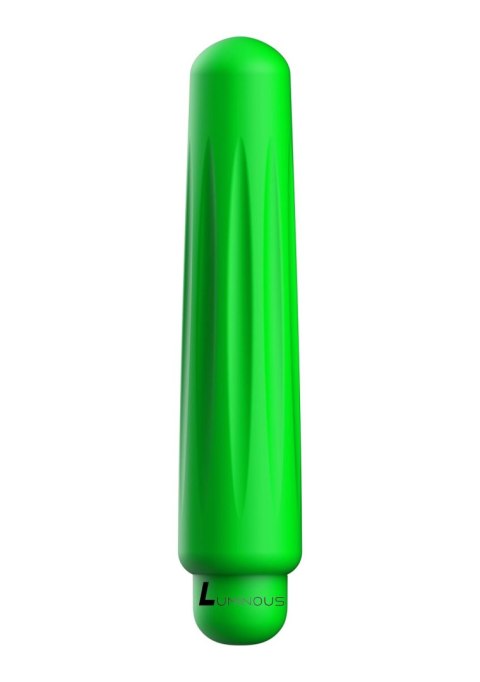 Delia - ABS Bullet With Sleeve - 10-Speeds - Green Luminous Delia - ABS Bullet With Sleeve - 10-Speeds - Green Luminous