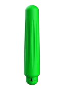 Delia - ABS Bullet With Sleeve - 10-Speeds - Green Luminous Delia - ABS Bullet With Sleeve - 10-Speeds - Green Luminous