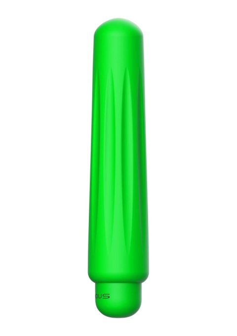 Delia - ABS Bullet With Sleeve - 10-Speeds - Green Luminous Delia - ABS Bullet With Sleeve - 10-Speeds - Green Luminous