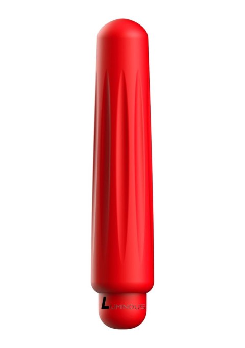 Delia - ABS Bullet With Sleeve - 10-Speeds - Red Luminous Delia - ABS Bullet With Sleeve - 10-Speeds - Red Luminous