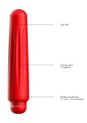Delia - ABS Bullet With Sleeve - 10-Speeds - Red Luminous Delia - ABS Bullet With Sleeve - 10-Speeds - Red Luminous