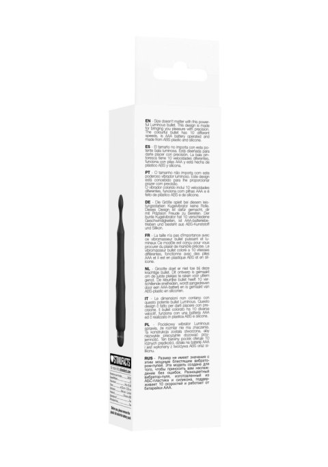 Dido - ABS Bullet With Sleeve - 10-Speeds - Black Luminous Dido - ABS Bullet With Sleeve - 10-Speeds - Black Luminous