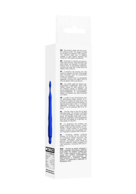 Dido - ABS Bullet With Sleeve - 10-Speeds - Royal Blue Luminous Dido - ABS Bullet With Sleeve - 10-Speeds - Royal Blue Luminous
