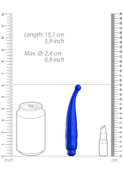 Lyra - ABS Bullet With Sleeve - 10-Speeds - Royal Blue Luminous Lyra - ABS Bullet With Sleeve - 10-Speeds - Royal Blue Luminous