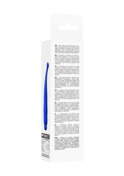Lyra - ABS Bullet With Sleeve - 10-Speeds - Royal Blue Luminous Lyra - ABS Bullet With Sleeve - 10-Speeds - Royal Blue Luminous