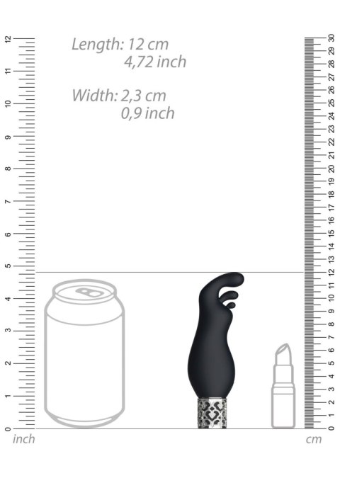Exquisite - Rechargeable Silicone Bullet - Black Royal Gems Exquisite - Rechargeable Silicone Bullet - Black Royal Gems