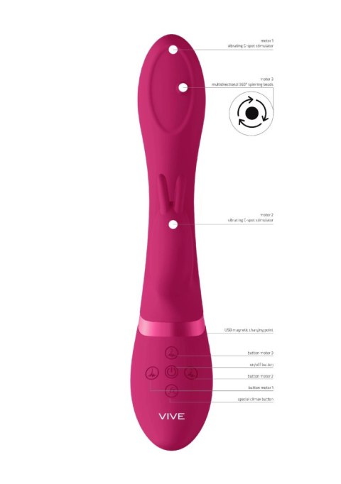 Mira - Spinning G-spot Rabbit - Pink Shots Mira - Spinning G-spot Rabbit - Pink Shots