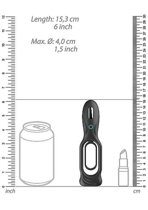 N0. 88 - Vibrating Rechargeable Cock Ring - Black Sono N0. 88 - Vibrating Rechargeable Cock Ring - Black Sono