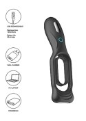 N0. 88 - Vibrating Rechargeable Cock Ring - Black Sono N0. 88 - Vibrating Rechargeable Cock Ring - Black Sono