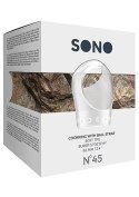 No.45 - Cockring with Ball Strap - Translucent Sono No.45 - Cockring with Ball Strap - Translucent Sono