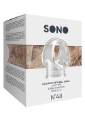 No.48 - Cockring with Ball Strap - Translucent Sono No.48 - Cockring with Ball Strap - Translucent Sono