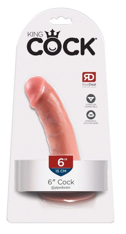 Pipedream King Cock - realistyczne dildo z przyssawką, 6"