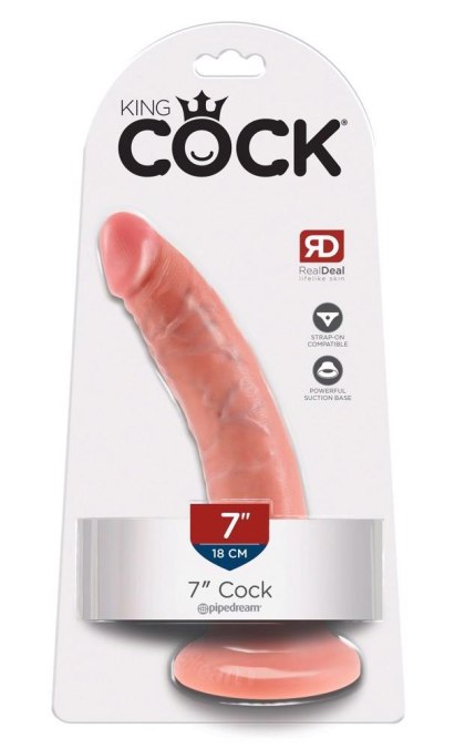 Pipedream King Cock - realistyczne dildo z przyssawką, 7"