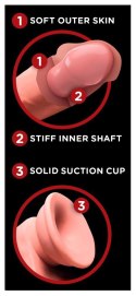 6in. TDC With Swinging Balls King Cock Plus 6in. TDC With Swinging Balls King Cock Plus