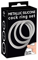 Metallic Silicone Cock ring se You2Toys Metallic Silicone Cock ring se You2Toys