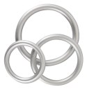 Metallic Silicone Cock ring se You2Toys Metallic Silicone Cock ring se You2Toys