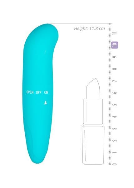 Wibrator-Mini G-Spot Vibrator - Turquoise EasyToys Wibrator-Mini G-Spot Vibrator - Turquoise EasyToys