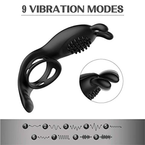 RabbitVibration Cock Ring with remote B - Series Cute RabbitVibration Cock Ring with remote B - Series Cute