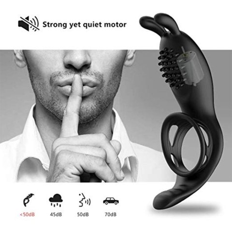 RabbitVibration Cock Ring with remote B - Series Cute RabbitVibration Cock Ring with remote B - Series Cute