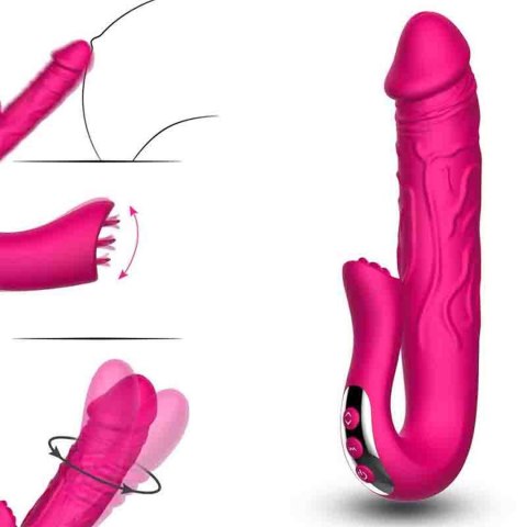 Realistic Tongue Stimulating Dildo Vibrator B - Series Cute Realistic Tongue Stimulating Dildo Vibrator B - Series Cute