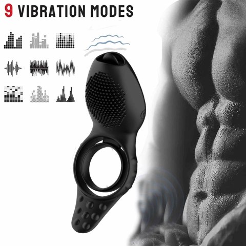 Remote powerful Tognue simulate cock ring B - Series Cute Remote powerful Tognue simulate cock ring B - Series Cute