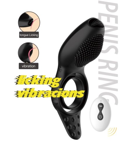 Remote powerful Tognue simulate cock ring B - Series Cute Remote powerful Tognue simulate cock ring B - Series Cute