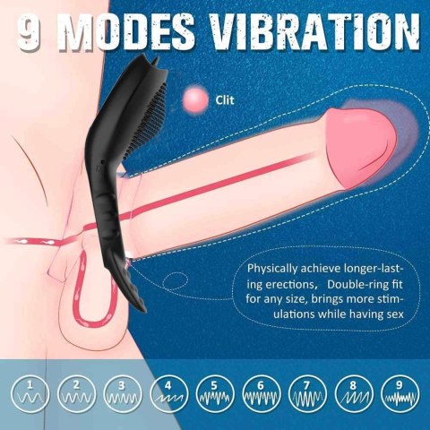 Remote powerful Tognue simulate cock ring B - Series Cute Remote powerful Tognue simulate cock ring B - Series Cute