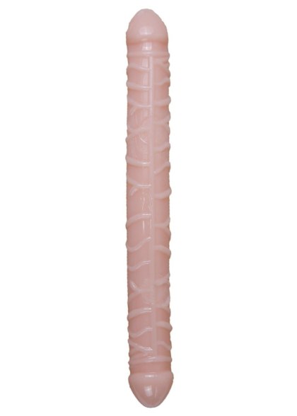 B-Series EasyLove - giętkie podwójne dildo, cieliste, 33,5 cm