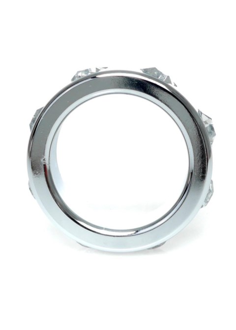 Pierścień-Metal Cock Ring with Cristal Diamonds Small B - Series HeavyFun Pierścień-Metal Cock Ring with Cristal Diamonds Small B - Series HeavyFun