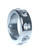 Pierścień-Metal Cock Ring with Cristal Diamonds Small B - Series HeavyFun Pierścień-Metal Cock Ring with Cristal Diamonds Small B - Series HeavyFun