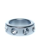 Pierścień-Metal Cock Ring with Cristal Diamonds Small B - Series HeavyFun Pierścień-Metal Cock Ring with Cristal Diamonds Small B - Series HeavyFun
