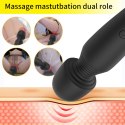 Stymulator-Silicone Massager Black USB 6 Vibration B - Series Fox Stymulator-Silicone Massager Black USB 6 Vibration B - Series Fox